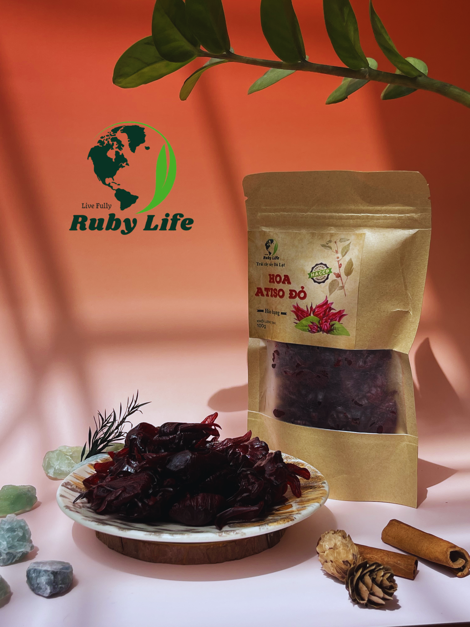 Hoa atiso sấy dẻo 100g